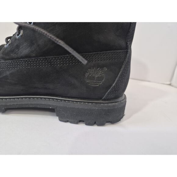 Timberland Womens Black Lace Up Leather Grunge Combat Premium 6in Boots 9M - Picture 4 of 14